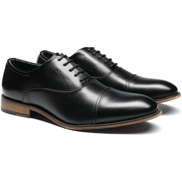 Men\'s Black Oxfords Formal Dress Shoes main image 5
